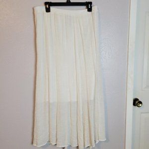 "New Directions" Large, White Skirt